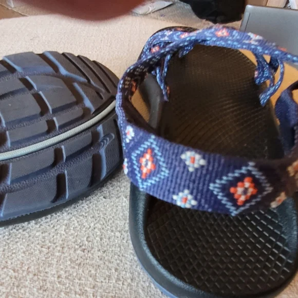 Chacos Womens ZX2 Women's Sport Classic Hiking Sandals Size 10 Blue and Orange - Picture 6 of 7